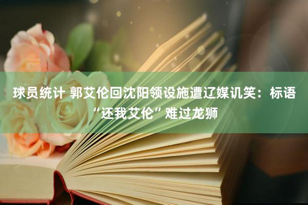 球员统计 郭艾伦回沈阳领设施遭辽媒讥笑：标语“还我艾伦”难过龙狮