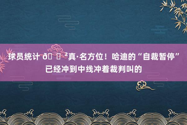 球员统计 😲真·名方位！哈迪的“自裁暂停”已经冲到中线冲着裁判叫的