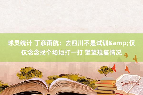 球员统计 丁彦雨航：去四川不是试训&仅仅念念找个场地打一打 望望规复情况