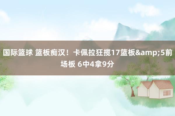 国际篮球 篮板痴汉！卡佩拉狂揽17篮板&5前场板 6中4拿9分